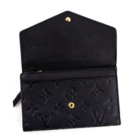 louis vuitton monogram empreinte clemence wallet|Women's Black Leather Zip Wallet .